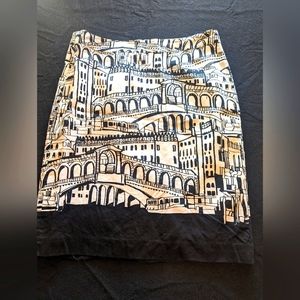 European bridges lined pencil skirt